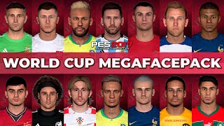 PES 2017 World Cup MegaFacepack 2022 | Compotibles with All Patch