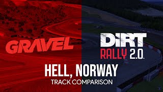 Gravel vs DiRT Rally 2.0 in Hell, Norway