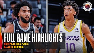 San Antonio Spurs vs. Los Angeles Lakers | Summer League - Full Game Highlights | July 5th, 2023