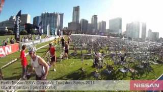 Grant Thornton Sprint 3 2244 Perth Nissan BRW Corporate Triathlon Series 2011