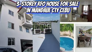 3-Storey RFO House and Lot in Mandaue City with Swimming pool & Overlooking City!  Cebu Real Estate