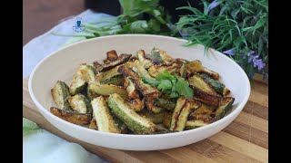 Zucchine speziate in friggitrice ad aria