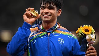 JAVELIN THROWER NEERAJ CHOPRA GOLD MEDAL WINNING PICS AT OLYMPICS #shorts #olympics