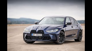 BMW M3 Competition ( G80 ) - sportowy samochód z pięknymi detalami.