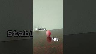 Easy science experiment with egg. Stable egg experiment. AtoZ View #experiements #easy #shorts