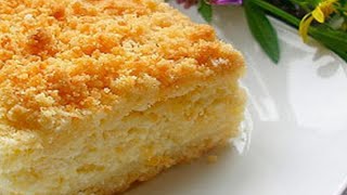 Быстрый и Вкусный Творожный Пирог/с Творогом в Духовке из Песочного Теста, с Крошкой/Cheesecake/Pie