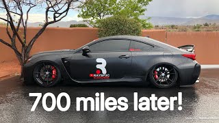 WILL I MAKE IT?! Bagged Lexus RCF goes on a ROADTRIP! CA to UT! (Part 2)