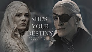 Aemond & Visenya Targaryen | She's your destiny. (AU)