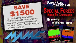 MAME - Special Forces: Kung Fu Commando (Donkey Kong conversion kit) - Now with Emulated Sound