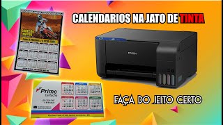 CALENDARIOS NA IMPRESSORA JATO DE TINTA