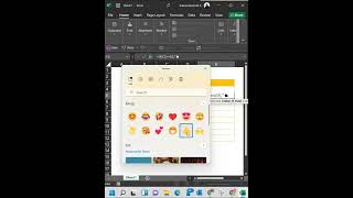 How to use Emojis in Excel