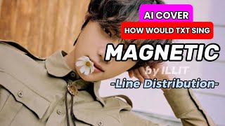 [AI COVER] - How would TXT sing MAGNETIC (ILLIT) + Line Distribution