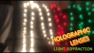 Holiday Spec Holographic Lenses Experiment (diffraction glasses)