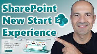 How to use the new SharePoint start experience