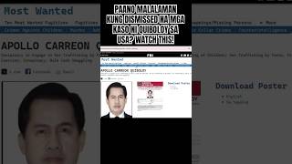 SA MGA NAGSASABING DISMISSED NA LAHAT NG MGA KASO NI QUIBOLOY SA USA, WATCH THIS!