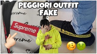 PEGGIORI OUTFIT FAKE Reaction: Fake Supreme, Fake Yeezy..