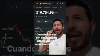 DEFENDIENDO A BITCOIN EN UN MERCADO BAJISTA 😅 #shorts