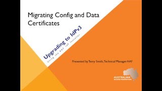 IdPv3 Upgrade   04 d Migration config and data   Certificates