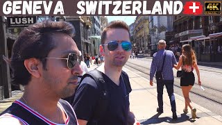 Geneva City Tour 4K / City on Lake Geneva Switzerland June 2021