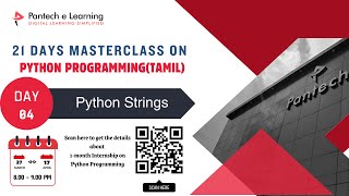 Day 04 - Python Strings - Python Tamil Masterclass