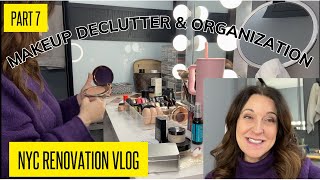 TRANSFORMING MY VANITY:  Makeup Declutter & Reorganization | #nycrenovation #makeupdeclutter