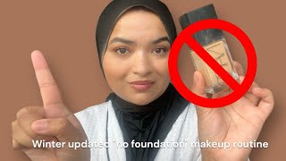 Winter "no foundation" makeup routine for dry flaky skin