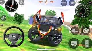 dollar song sidhu musewala real indian new black thar classic offroad village stunt driving