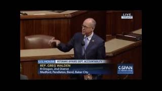 Greg Walden speaks on legislation to bring accountability and transparency to VA