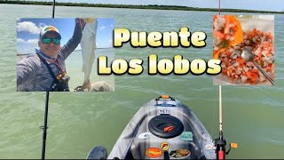 Fishing Day For REDFISH IN SAN MARTIN LAKE Puentes los lobos 6 de jun 2024 kayak fishing