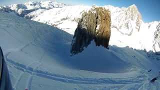 Grand Montets Chamonix Сrevasses on Argentiere Clacier