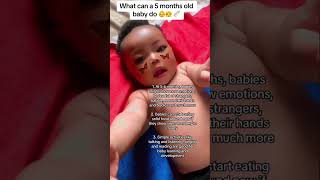 5 months milestone #newborn #pregnancy #moms #shorts #kid #viral #fyp #baby #trend #tiktok #babies