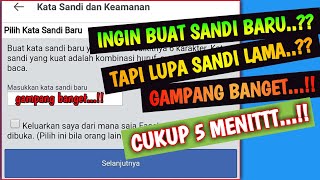 Cara mengganti kata sandi facebook yang lupa / solusi lupa sandi fb / fb lupa kata sandi