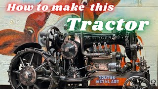 How to make this Metal Art Tractor from an old Sewing Machine