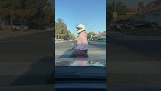 BAD DRIVER GOT KARMA FROM MOTORCYCLE