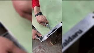 Life hack cut drywall smoothly \ лайфхак отрезать гипсокартон ровно