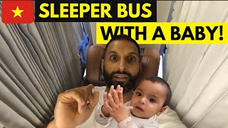 Vietnam's OVERNIGHT Sleeper Bus WITH A BABY! 🇻🇳