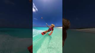 Kitesurfing Paradise: Majestic Sunset Waves with Basia