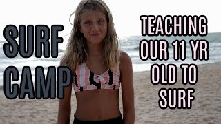 Hayden has Surf Camp | Teaching Kids to Surf | Fisher Family Vlogs