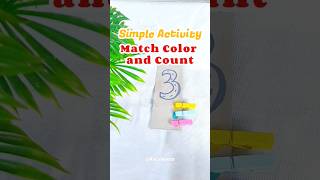 IDE BERMAIN ANAK | Match Color and Count #shorts #funlearning #sensoryplay