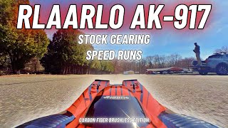 RLAARLO AK-917 Carbon Fiber Brushless Edition 2S/ 3S/ 4S Speed Runs - Stock Gearing