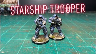 Painting custom starship trooper ! | starship troopers￼ #Starshiptrooper #modelkit #wargame