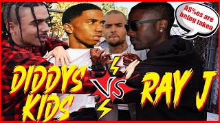 Diddy's Sons Try to Jump Ray J Until Chris Brown Breaks Up The Fight