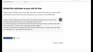 How to embed a calculator from MedicSpark to your Website