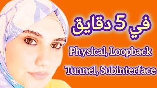 في 5 دقائق...نظرة عامة و شرح عملي لمجموعة مهمة من انواع ال Interfaces (Physical & Logical)