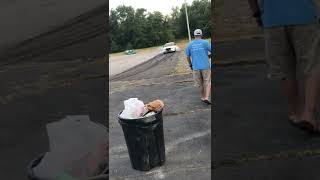 Off-Duty Unmarked Cop Car Does Burnout At Car Meet🚓👮‍♂️ #shorts #burnout #police