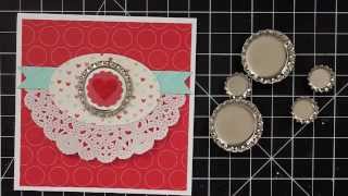 How to Flatten Soda Pop Tops in Big Shot + A Valentine Card - featuring Stampin' Up!