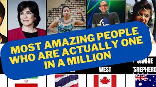 Most Amazing People Who Are Actually One In A Million Data Comparison Video 2023