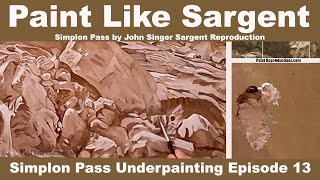 John Singer Sargent Reproduction: Simplon Pass Underpainting 13