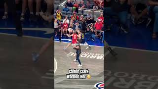 Caitlin Clark warned her defender 😳#caitlinclark #basketball #wnba