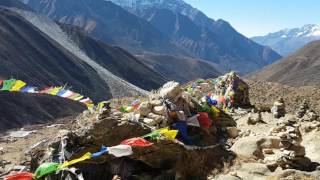 Stunning view of the sacred rocks on the hike to basecamp